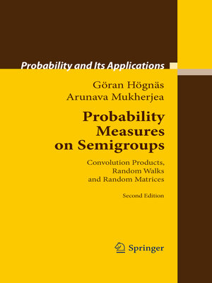 cover image of Probability Measures on Semigroups